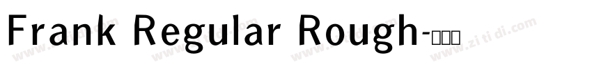 Frank Regular Rough字体转换
